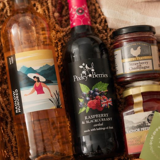 Rosé wine gift hamper